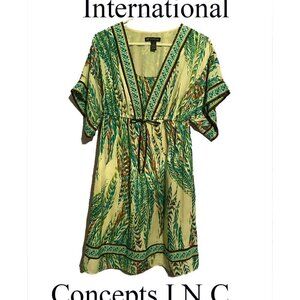 NWOT International Concepts Short Sleeve Boho Midi